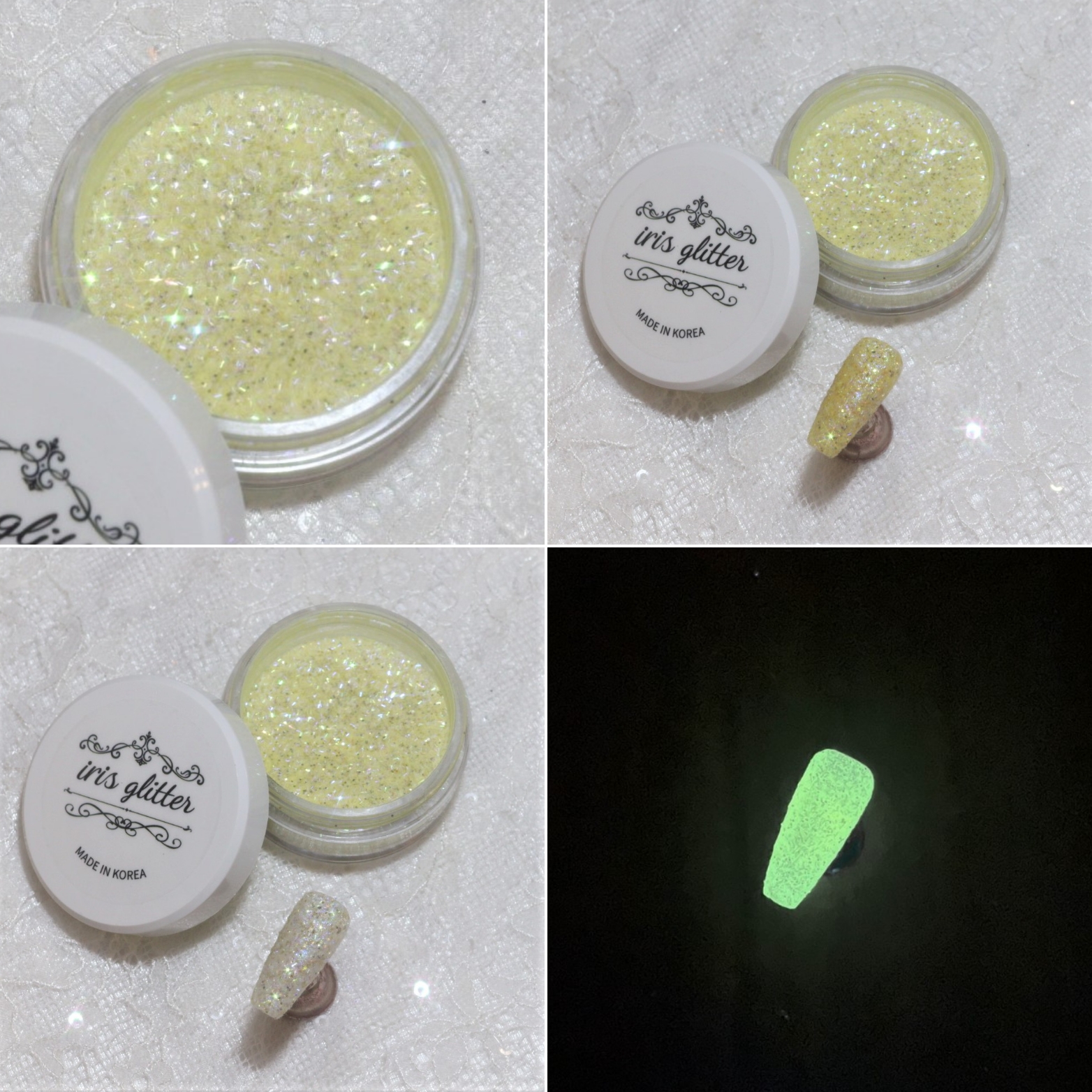 Iris luminous Sha tweed Lemon Crystal glitter (5~10g)