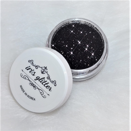 Iris Stone & Glitter Gel + Black Diamond Glitter (10g) Set