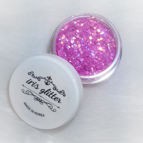 Iris Glitter Spangle Fuchsia (5-10g)